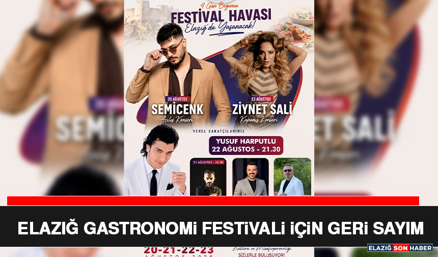 Elazığ Gastronomi Festivali İçin Geri Sayım