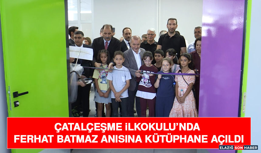 Çatalçeşme İlkokulu’nda Ferhat Batmaz Anısına Kütüphane Açıldı
