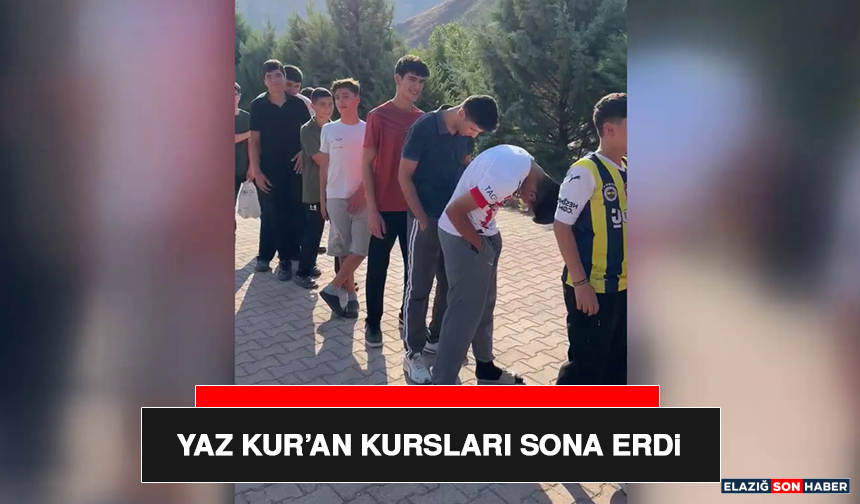 Yaz Kur’an Kursları Sona Erdi