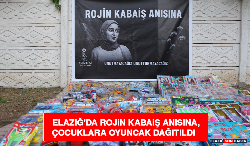 Elazığ'da Rojin Kabaiş Anısına, Çocuklara Oyuncak Dağıtıldı