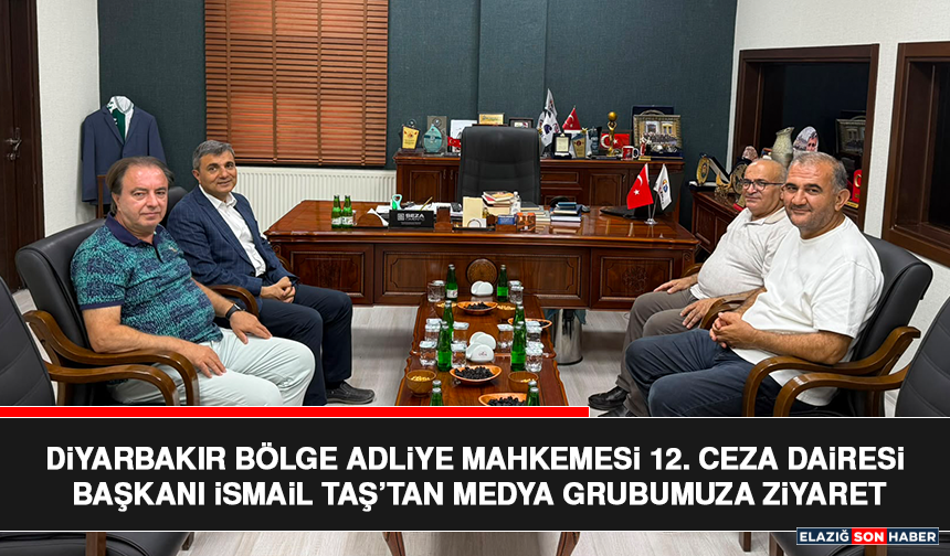 Diyarbakır Bölge Adliye Mahkemesi 12. Ceza Dairesi Başkanı İsmail Taş’tan Medya Grubumuza Ziyaret