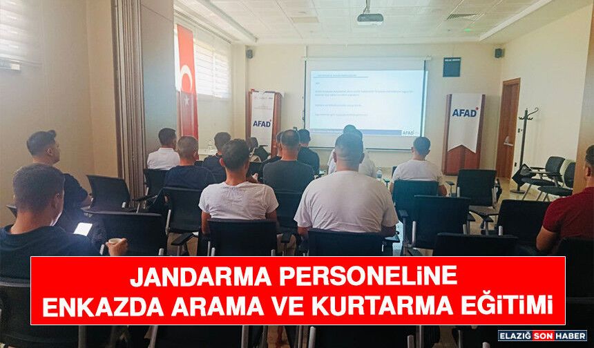 Jandarma Personeline Enkazda Arama ve Kurtarma Eğitimi
