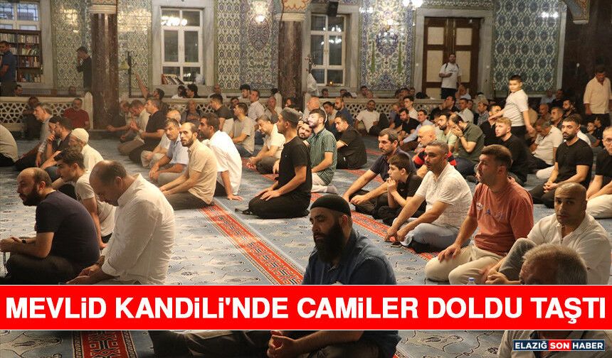 Mevlid Kandili'nde Camiler Doldu Taştı