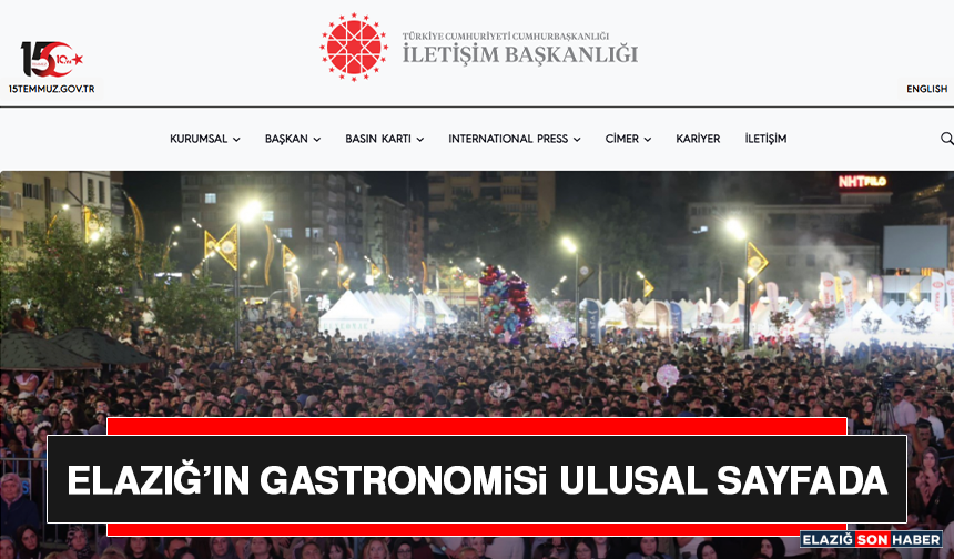 Elazığ’ın Gastronomisi Ulusal Sayfada