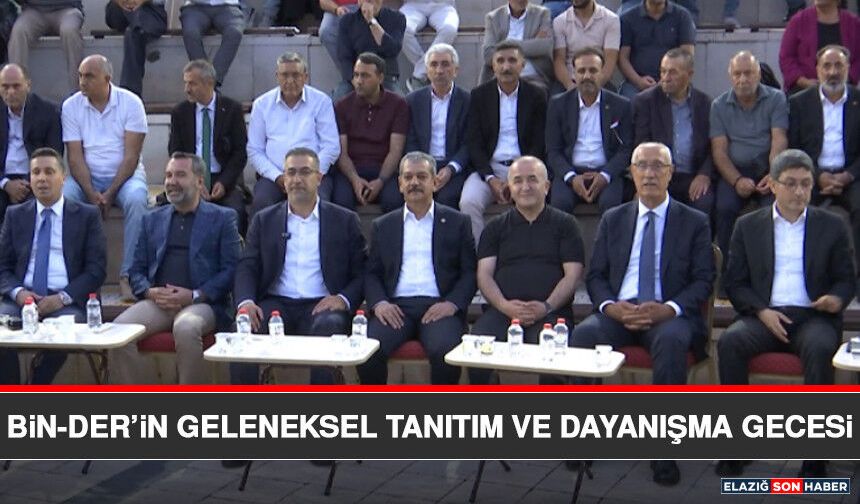 Bin-Der’in Geleneksel Tanıtım ve Dayanışma Gecesi