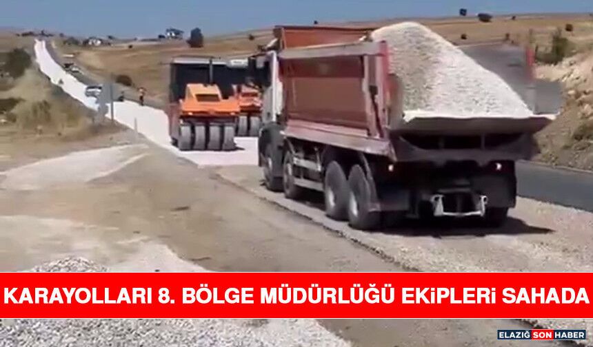 Karayolları 8. Bölge Müdürlüğü Ekipleri Sahada