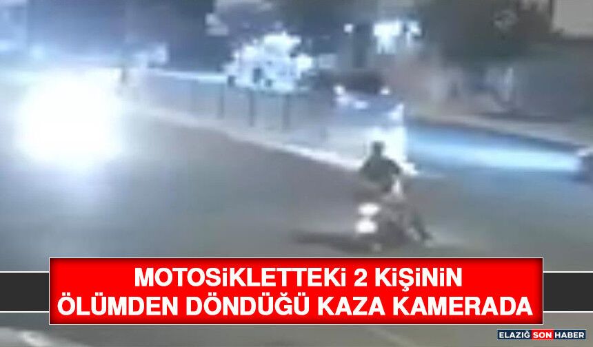 Motosikletteki 2 Kişinin Ölümden Döndüğü Kaza Kamerada