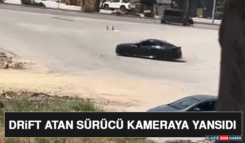 Drift Atan Sürücü Kameraya Yansıdı