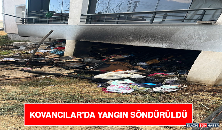 Kovancılar'da Yangın Söndürüldü