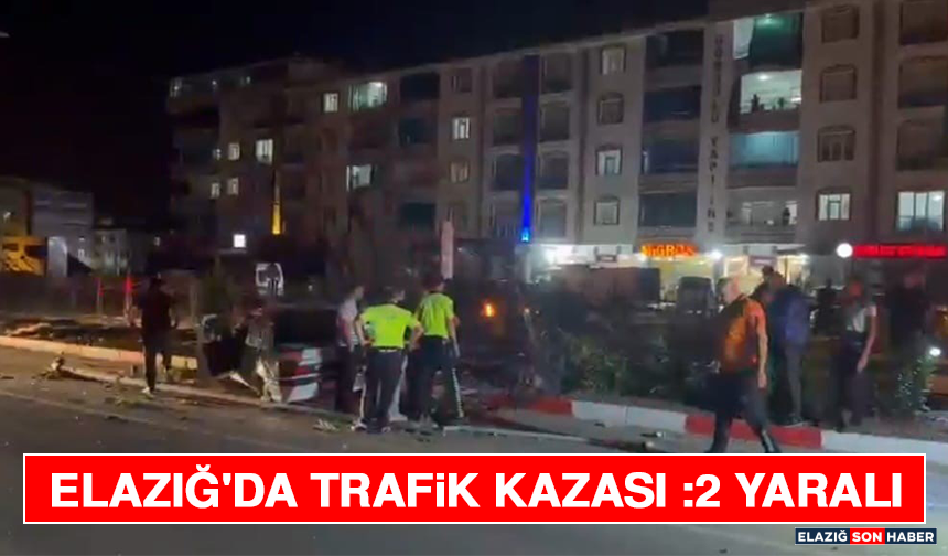 Elazığ'da Trafik Kazası :2 Yaralı