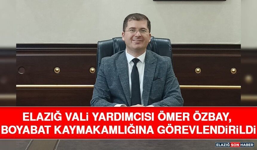 Elazığ Vali Yardımcısı Ömer Özbay, Boyabat Kaymakamlığına Görevlendirildi