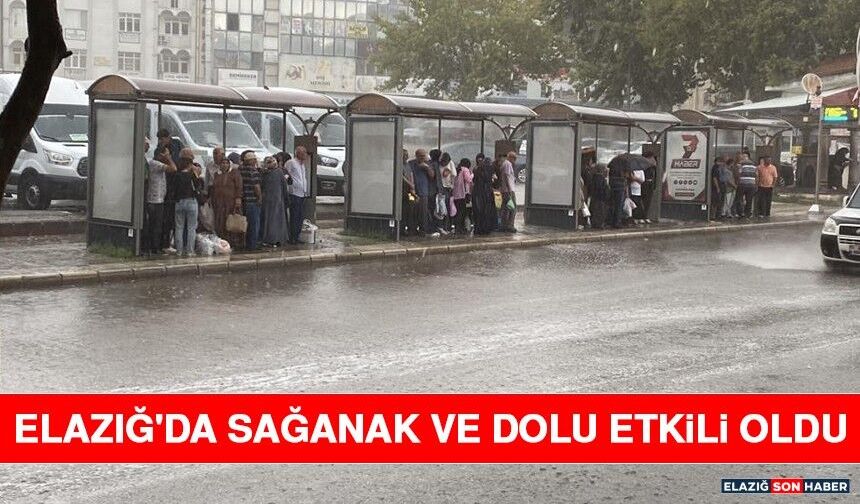 Elazığ'da Sağanak ve Dolu Etkili Oldu