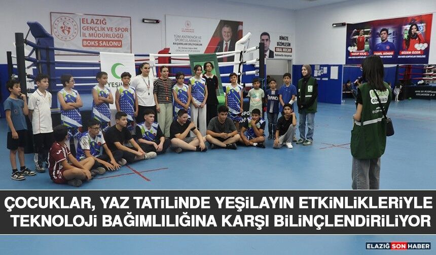Çocuklar, Yaz Tatilinde Yeşilayın Etkinlikleriyle Teknoloji Bağımlılığına Karşı Bilinçlendiriliyor