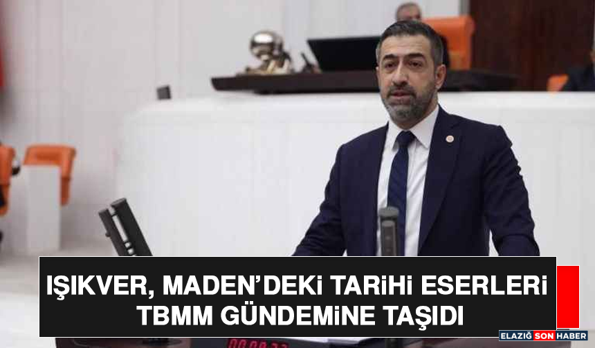 Işıkver, Maden’deki Tarihi Eserleri TBMM Gündemine Taşıdı