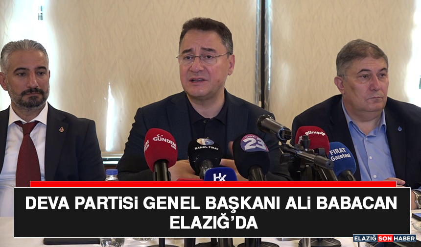 DEVA Partisi Genel Başkanı Ali Babacan Elazığ’da