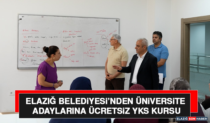 Elazığ Belediyesi’nden Üniversite Adaylarına Ücretsiz YKS Kursu