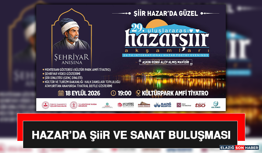 Hazar’da Şiir ve Sanat Buluşması