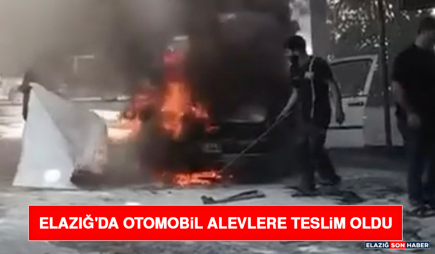 Elazığ'da Otomobil Alevlere Teslim Oldu