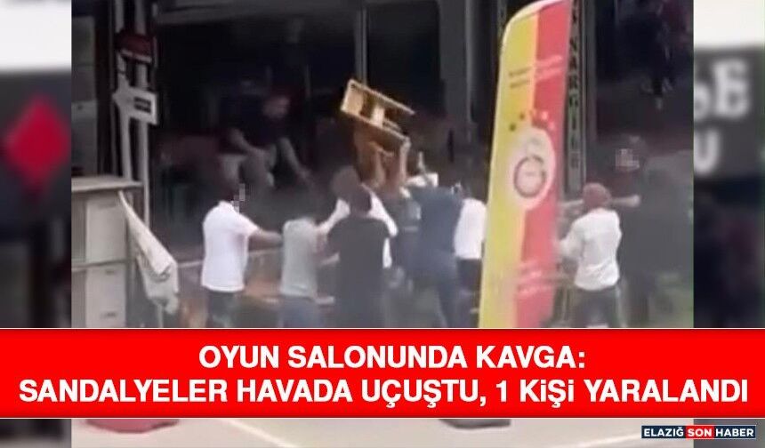 Oyun Salonunda Kavga: Sandalyeler Havada Uçuştu, 1 Kişi Yaralandı