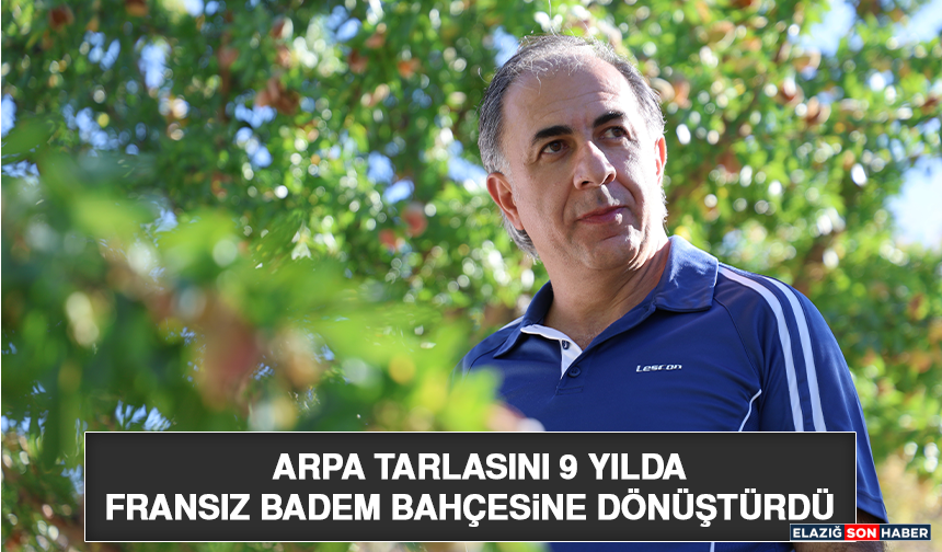 Arpa Tarlasını 9 Yılda Fransız Badem Bahçesine Dönüştürdü