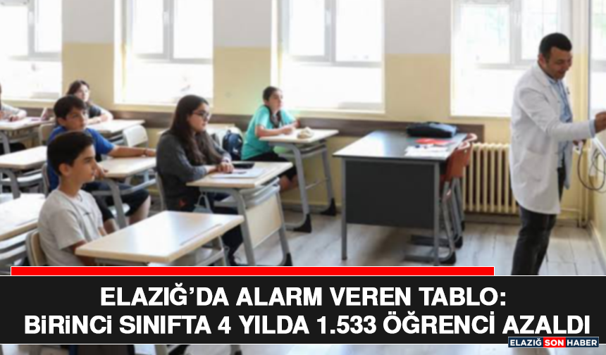 Elazığ’da Alarm Veren Tablo: Birinci Sınıfta 4 Yılda 1.533 Öğrenci Azaldı