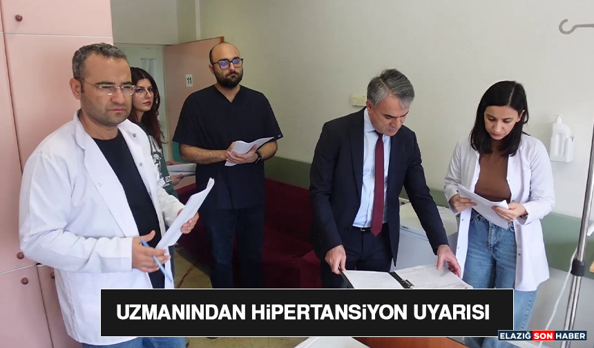 Uzmanından Hipertansiyon Uyarısı