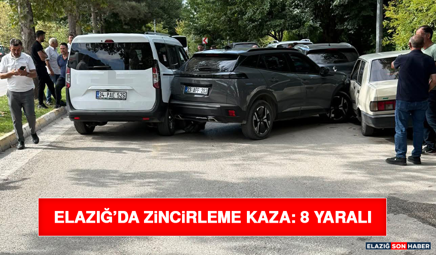 Elazığ’da Zincirleme Kaza: 8 Yaralı