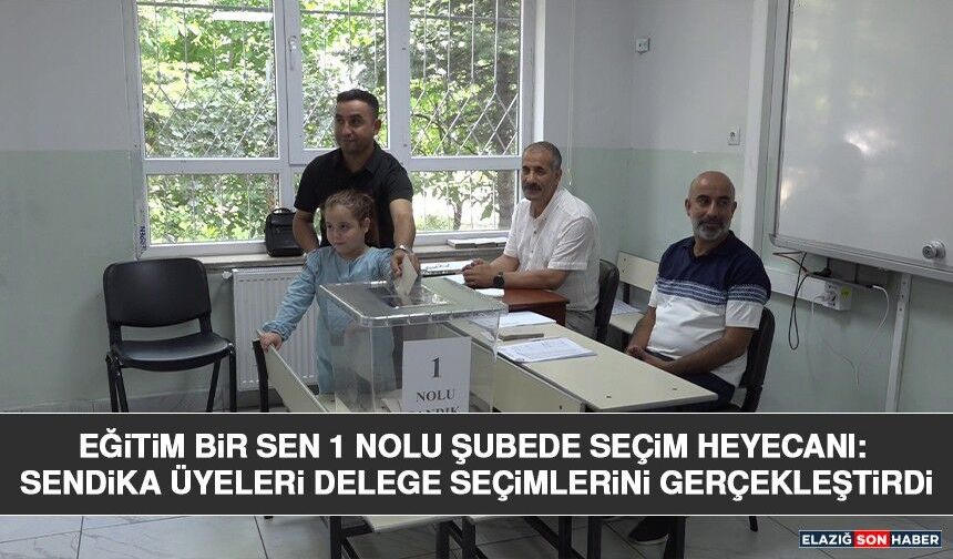 Eğitim Bir Sen 1 Nolu Şubede Seçim Heyecanı: Sendika Üyeleri Delege Seçimlerini Gerçekleştirdi