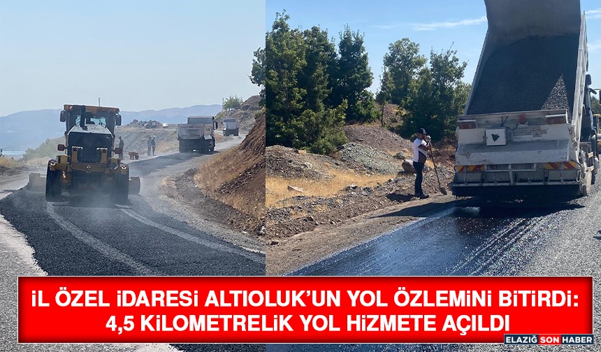İl Özel İdaresi Altıoluk’un Yol Özlemini Bitirdi: 4,5 Kilometrelik Yol Hizmete Açıldı