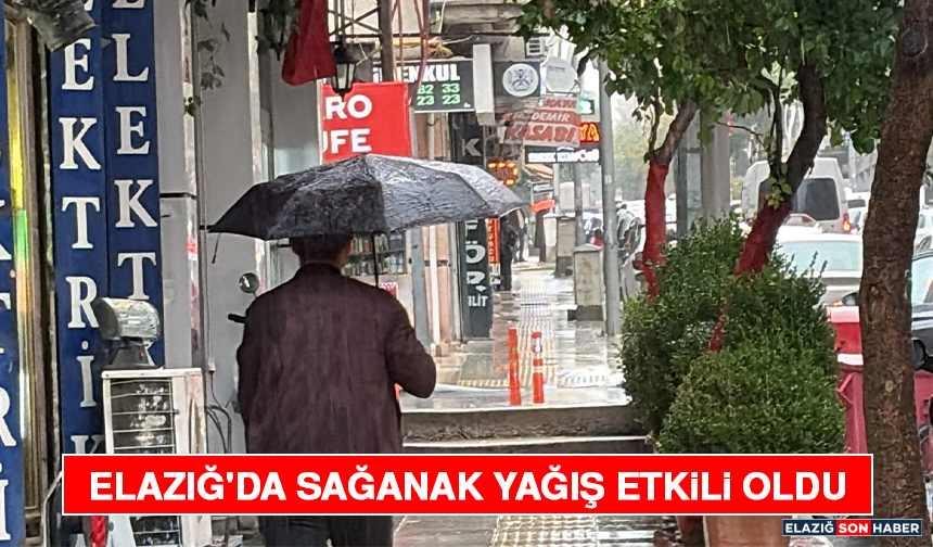 Elazığ'da Sağanak Yağış Etkili Oldu