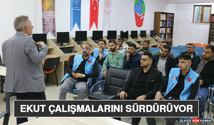 EKUT , Palu’da Teşkilatlanma Çalışmalarını Sürdürüyor