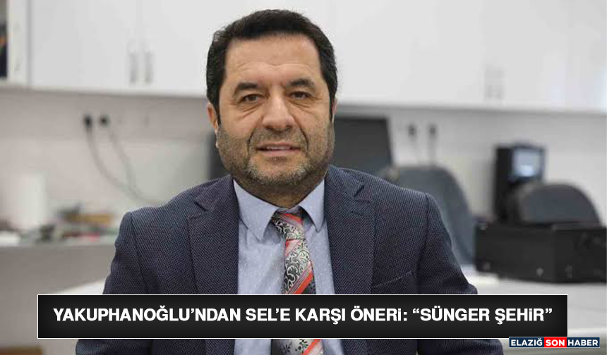 Yakuphanoğlu’ndan Sel’e Karşı Öneri: “Sünger Şehir”