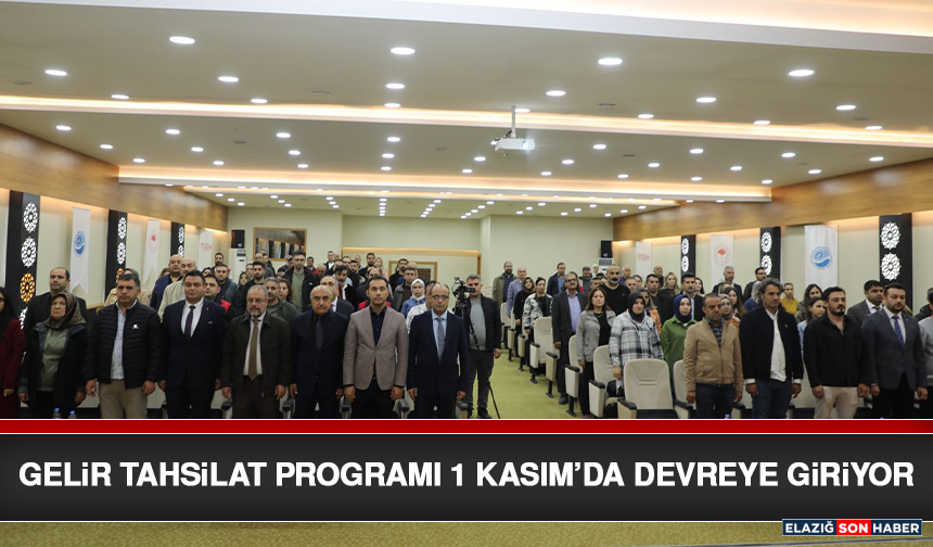 Gelir Tahsilat Programı 1 Kasım’da Devreye Giriyor