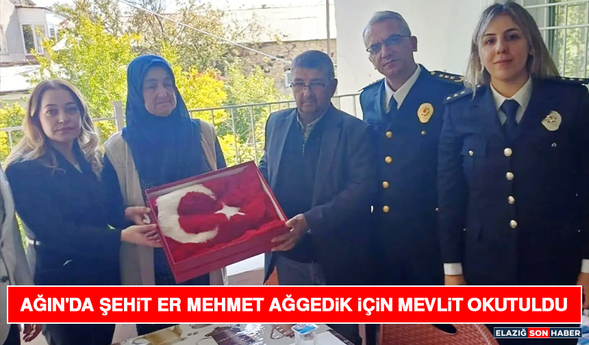 Ağın'da Şehit Er Mehmet Ağgedik İçin Mevlit Okutuldu
