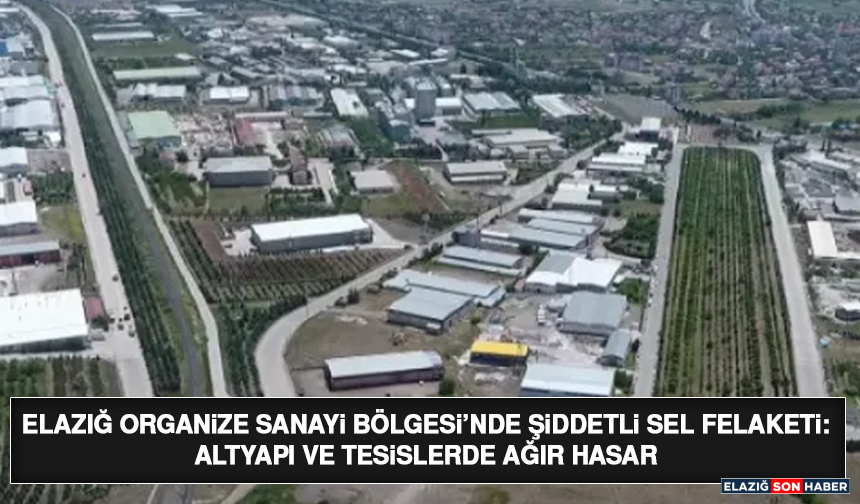 Elazığ Organize Sanayi Bölgesi’nde Şiddetli Sel Felaketi: Altyapı ve Tesislerde Ağır Hasar