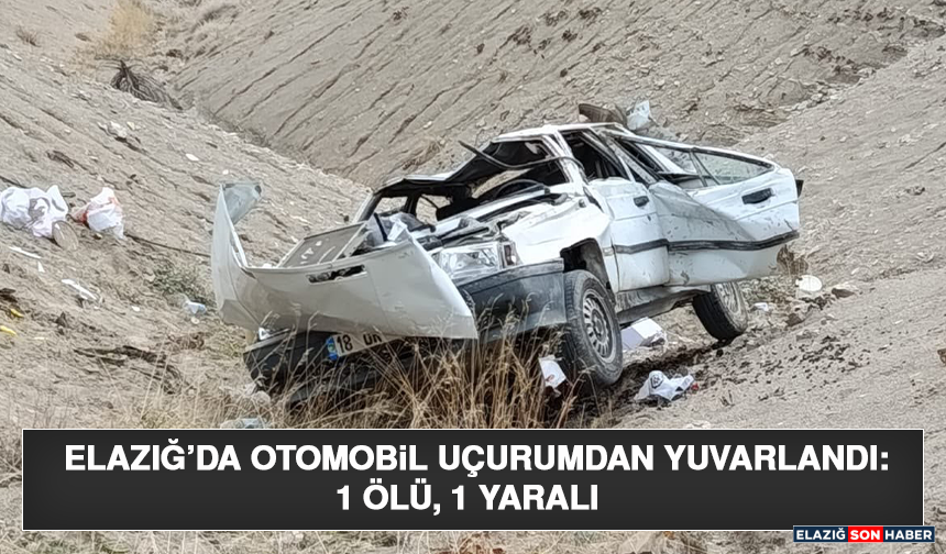 Elazığ’da Otomobil Uçurumdan Yuvarlandı: 1 Ölü, 1 Yaralı