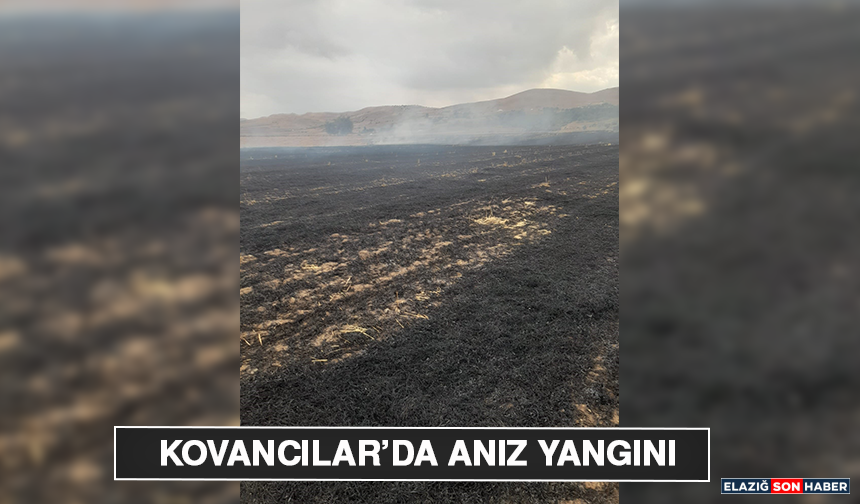 Kovancılar’da Anız Yangını