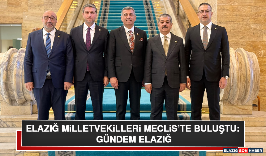 Elazığ Milletvekilleri Meclis’te Buluştu: Gündem Elazığ