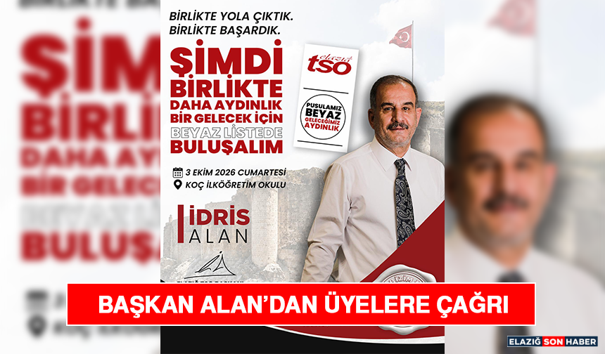 Başkan Alan’dan Üyelere Çağrı