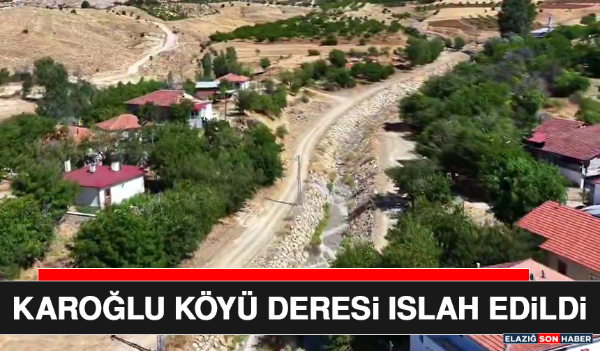 Karoğlu Köyü Deresi Islah Edildi