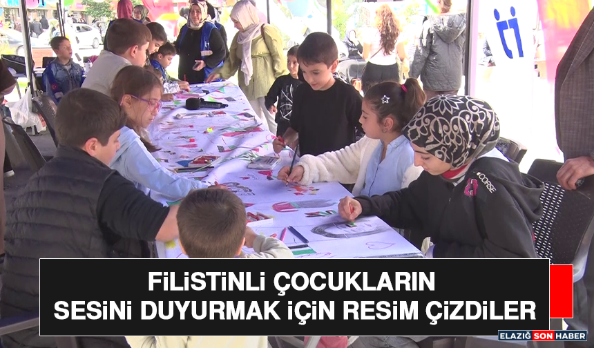 Filistinli Çocukların Sesini Duyurmak İçin Resim Çizdiler