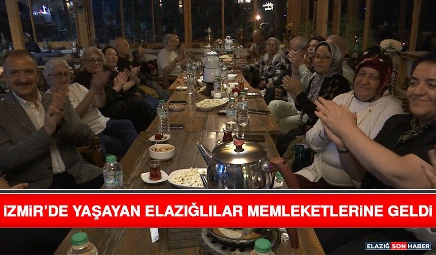 İzmir’de Yaşayan Elazığlılar Memleketlerine Geldi