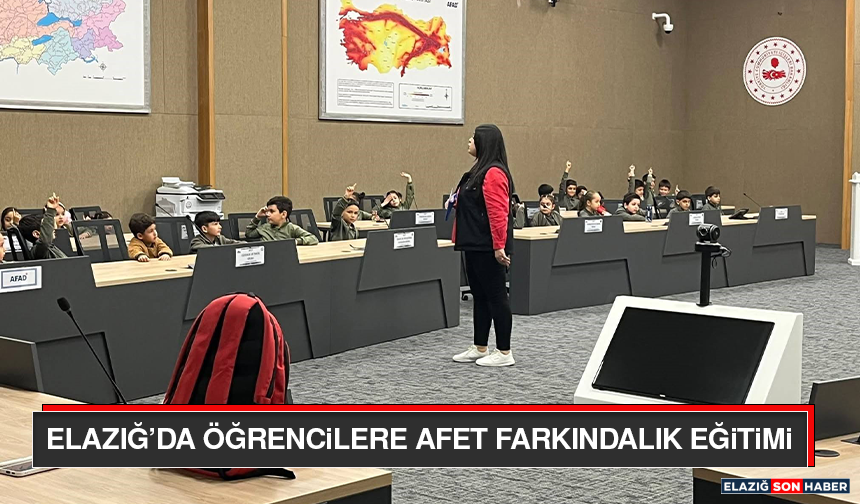 Elazığ’da Öğrencilere Afet Farkındalık Eğitimi