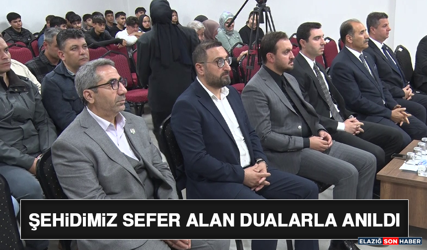 Şehidimiz Sefer Alan Dualarla Anıldı