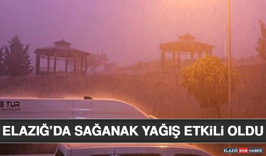 Elazığ’da Sağanak Yağış Etkili Oldu