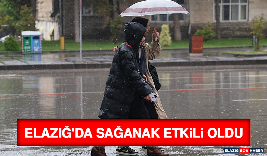 Elazığ'da Sağanak Etkili Oldu