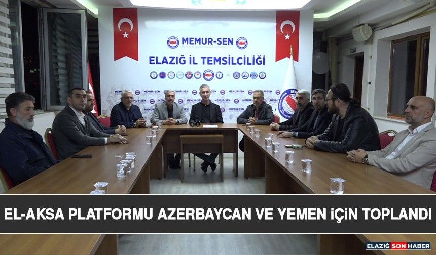 El-Aksa Platformu Azerbaycan ve Yemen İçin Toplandı