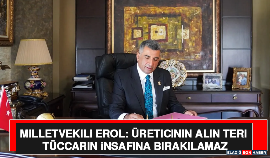 Milletvekili Erol: Üreticinin Alın Teri Tüccarın İnsafına Bırakılamaz