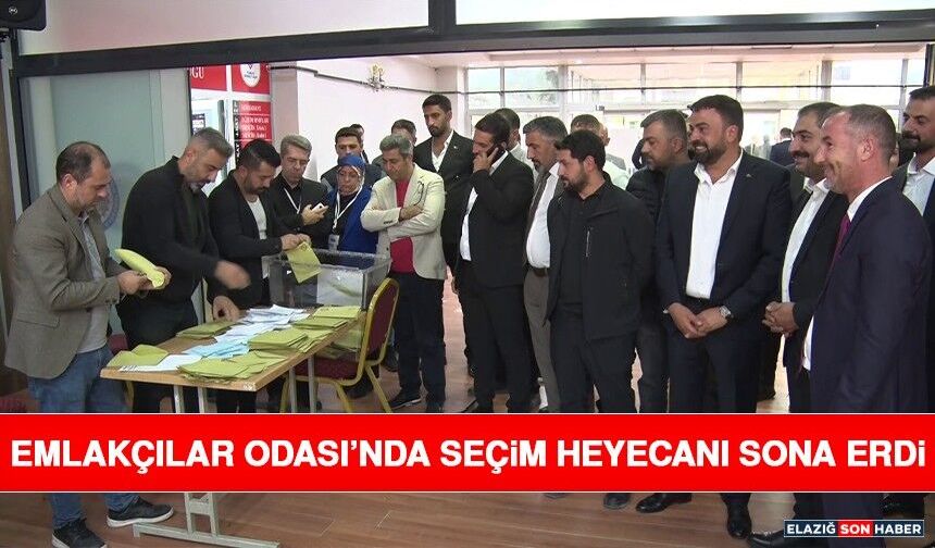 Emlakçılar Odası’nda Seçim Heyecanı Sona Erdi