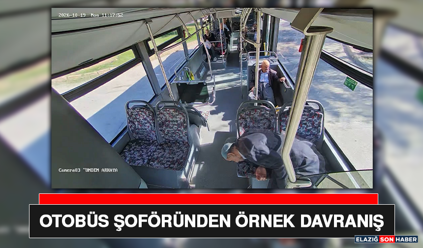 Otobüs Şoföründen Örnek Davranış